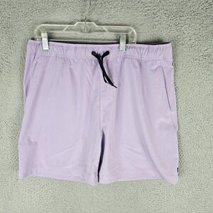 Avid Fishing Hybid Shorts Mens XL Purple Stretch Casual Pocket Drawstring